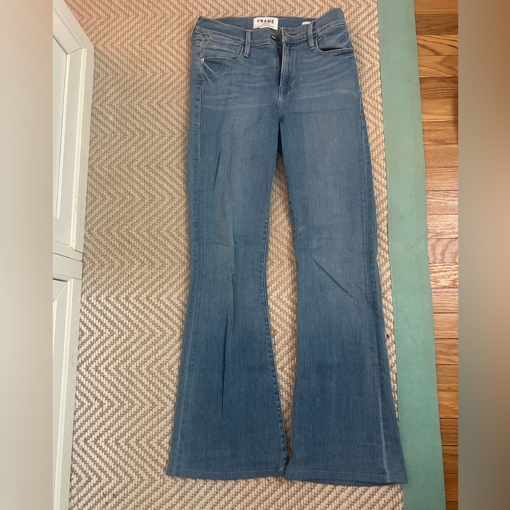 Frame Denim Women's Blue Flare Jeans